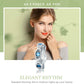 Sterling silver eye charm bead with blue crystal centers in oval settings