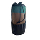 Black mesh carry bag with drawstring for folded microfiber non-slip yoga mat towel