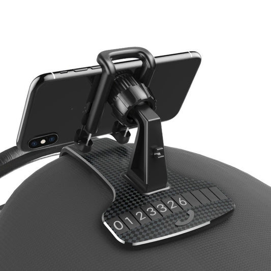 Car Mobile Phone Holder Buckle Instrument Trolley Inner Clip Mobile Phone Navigation Bracket With Number Plate, Navigation Bracket With Number Plate