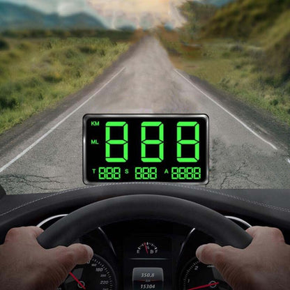 4.5-inch green LED GPS HUD speed display mounted on dashboard, showing 000 km/h