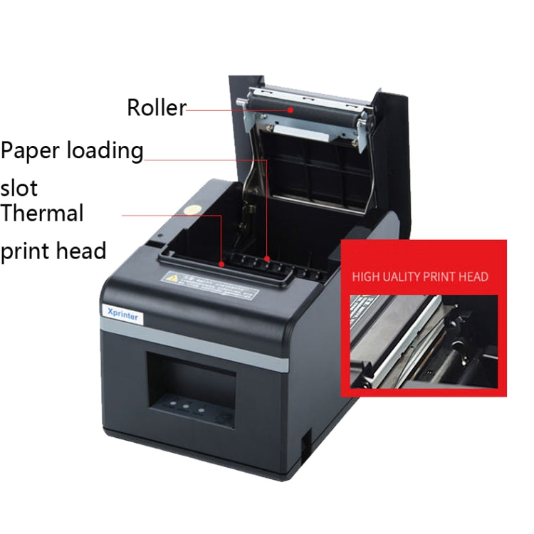 Xprinter XP-N160II Thermal Ticket Printing Machine Bluetooth Receipt Printer, US Plug, EU Plug, UK Plug