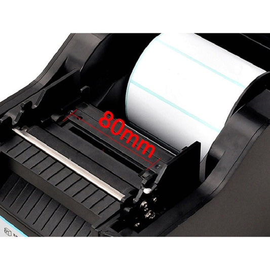 Xprinter XP-370B Barcode Printer Self-adhesive QR Code Printer Label Clothing Tag Thermal Ticket Machine, UK Plug, US Plug, EU Plug