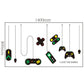 2 PCS Game Console Game Handle Chandelier Wall Stickers Internet Cafe Study Computer Desk Background Sticker