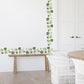 Green Leaf Vine Corner Decoration PVC Self-adhesive Removable Wall Stickers