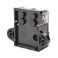 Auto circuit breaker fuse holder back housing with mounting holes and cable connector terminals