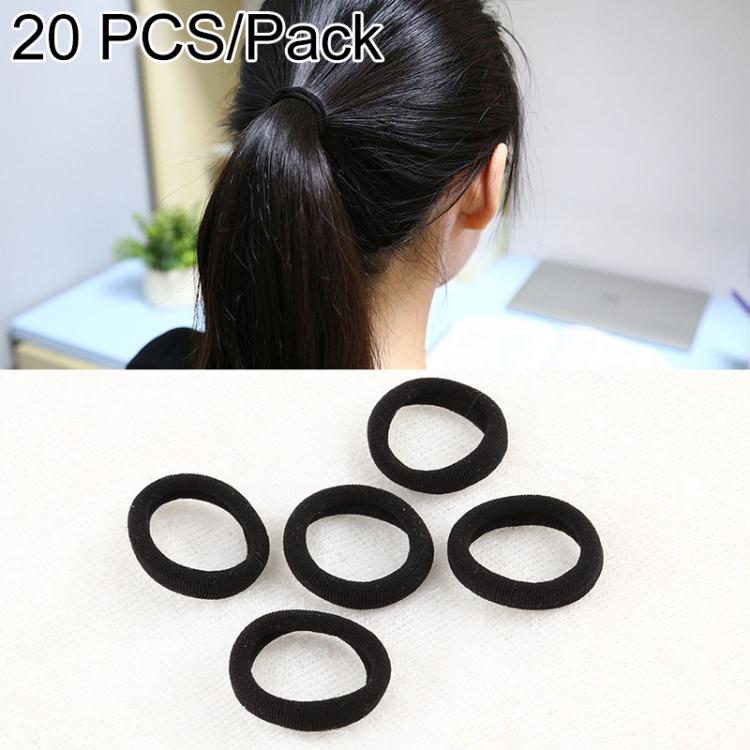 Girls hair rubber bands, black elastic rings