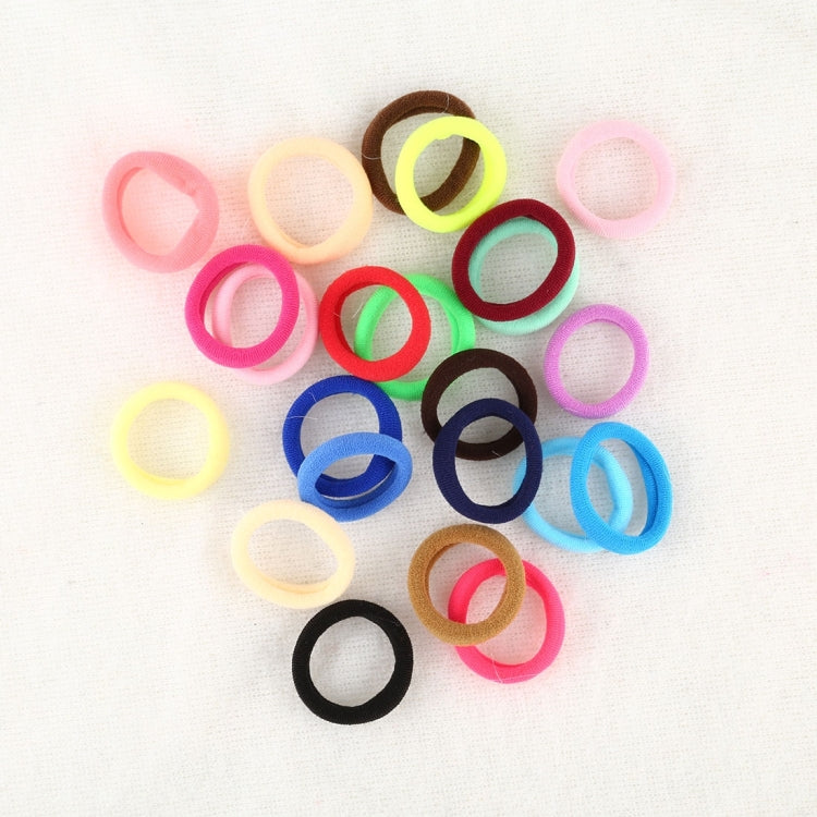 Girls kids ponytail elastic hair bands, assorted colorful rubber rings (20-pack)