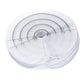 Round clear plastic insulation film piece with measuring marks