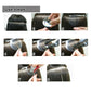 Hair extension insulation film shown in 8-step setup with hands and wig pieces