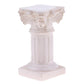 Cream Roman column pillar model with ornate top frieze and fluted body