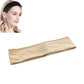 Beige velvet wig fixed headband with braided edge