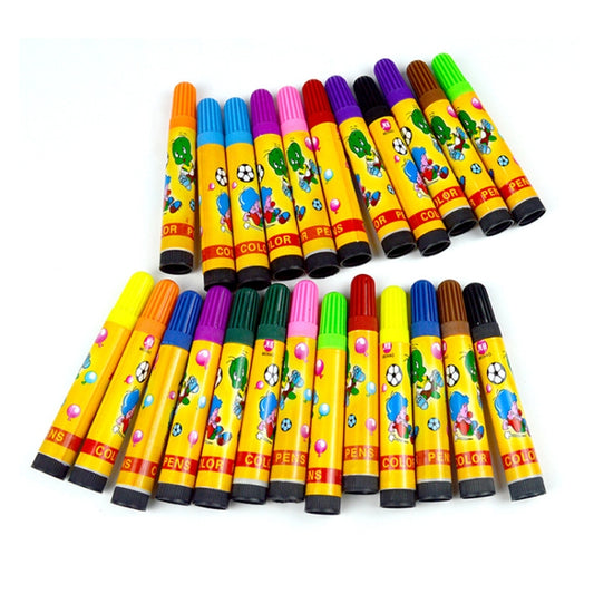 Cartoon color pens, assorted colors in a bundle for kids drawing