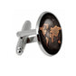 2 PCS World Map Pattern Cufflinks Antique Retro Bronze Cufflinks, Silver, Bronze, Black