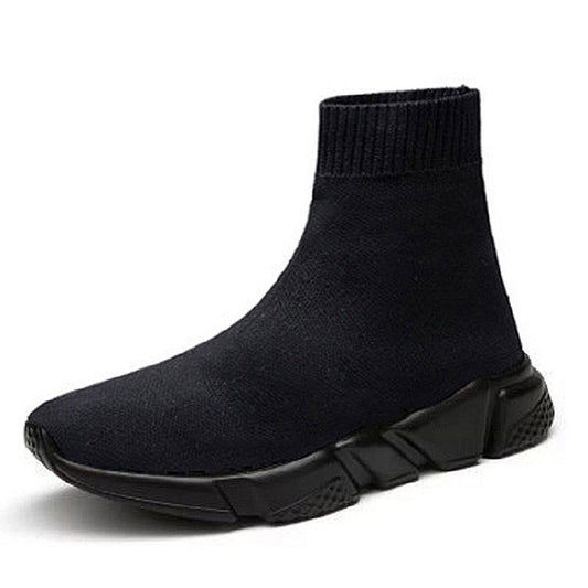 Knit Upper Breathable Sport Sock Boots Chunky Sneakers High Top Running Shoes for Men /  Women, 35, 36, 37, 38, 39, 40, 41, 42, 43, 44, 45, 46, 47
