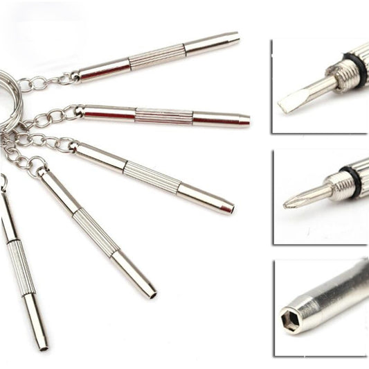 Multifunctional Keychain Repair Tool Screwdriver Portable Mini Multi Tool Key Ring, screwdriver Shape