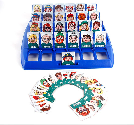Children Logical Reasoning Game Guess Board Kid Puzzle Game Party Toy, Red Blue