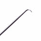 Curved metal latch hook for crocheting hair extensions and wig replacement