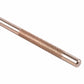 Textured metal grip section on crochet hook shaft
