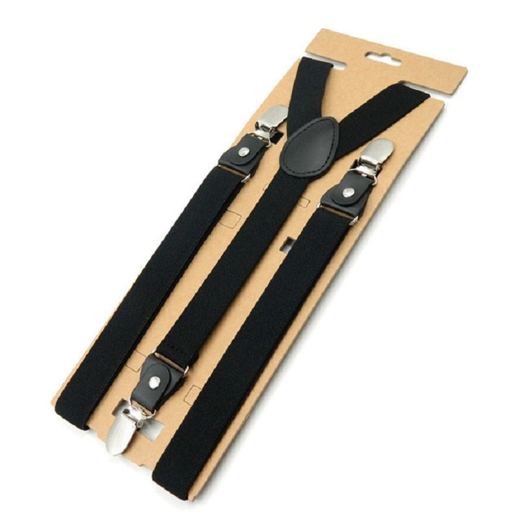 Y-shaped bib pants anti-drop clip set with black shoulder strap clips