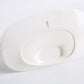 White antler jewelry organizer oval tray with small accessory hook on side