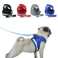 Adjustable Polyester Mesh Reflective Vest Lead Leash for Pet Dog, S, M, L, XL