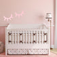Pink 3D eyelash wall sticker set, with two small curved lash accents