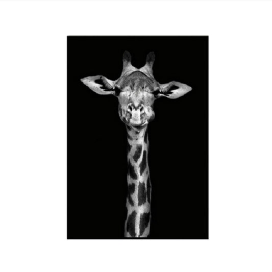 Simple Black and White Animal Decoration Painting Study Living Room Sofa Background Wall Painting Without Frame, 13X18cm, 20X25cm, 21X30cm, 30X40cm, 40X50cm, 40X60cm, 50X70cm