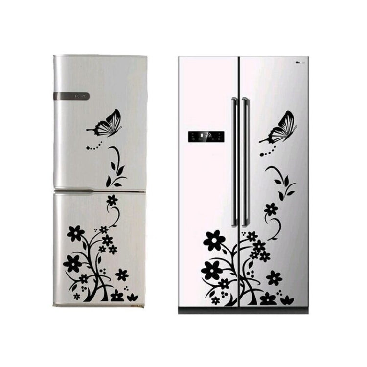 Creative Refrigerator Sticker, Black, White