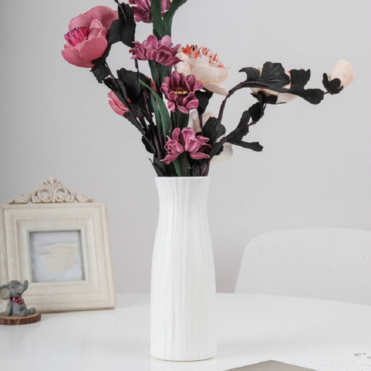 Creative Plastic Vase Dry and Wet Flower Arrangement Home Decoration Desktop Decoration, 7.8 x 20.5 cm