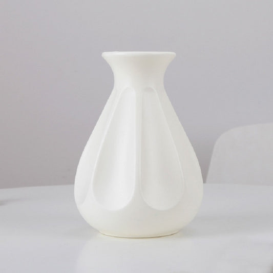 Creative Home Flower Ornaments Dry and Wet Flowers Arrangement Drop-resistant Plastic Vase, 14 x 20 cm