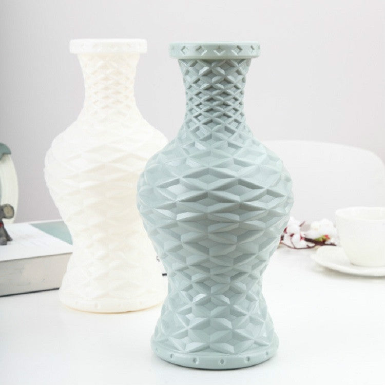 Plastic Vase Dry and Wet Flower Arrangement Container Home Decoration