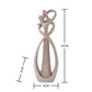 Sandstone cameo statue, dimensions shown: 23cm tall, 8cm wide, 5cm deep.
