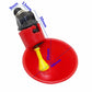 Automatic Quail Drinker Chicken Waterer Bowl With Yellow Nipple Farm poultry drinking water system