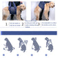 Dark blue dog chest harness with front lift handle for weight-supported walking