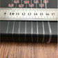 Ruler measuring transparent fishing line thickness (0.5–2.0 mm)