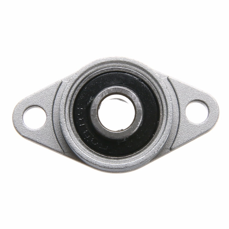 Single zinc alloy bearing housing with black inner bearing and mounting holes