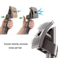 Pet hair brush attachment with side bristles and suction nozzle for removing loose hair