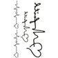 10 PCS Classic Black  Waterproof Temporary Tattoo Sticker