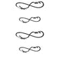 10 PCS Classic Black  Waterproof Temporary Tattoo Sticker