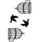 10 PCS Classic Black  Waterproof Temporary Tattoo Sticker