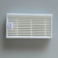 Rectangular HEPA filter insert with grid-like pleats and white border frame