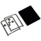 Newton pendulum ball demonstrator kit with chrome frame, steel balls, and dark base