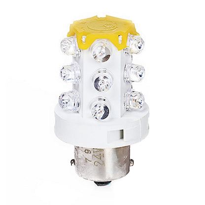B15 15 LEDs Small Bulb LED Warning Light, Random Color Delivery, 220V