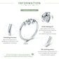 Sterling silver heart CZ ring with three heart settings and bow accents