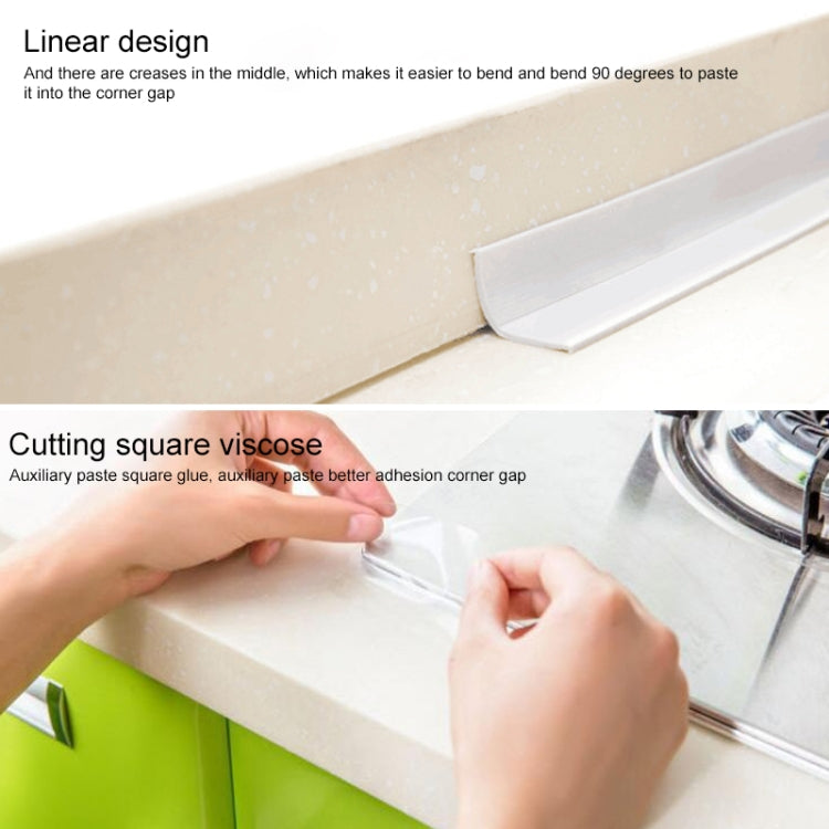 Waterproof sealing tape applied to a wall corner, with hands pressing firmly