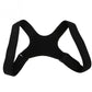 Black U-back posture corrector belt with padded shoulder bands and adjustable fit