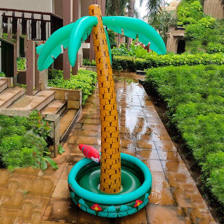 Inflatable Parrot Coconut Tree Shape Beach Water Inflatable Coaster Ice Bucket, Tree Shape