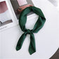 Soft Imitated Silk Fabric Solid Color Small Square Scarf Professional Silk Scarf for Women, Length: 70cm