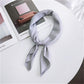 Soft Imitated Silk Fabric Solid Color Small Square Scarf Professional Silk Scarf for Women, Length: 70cm