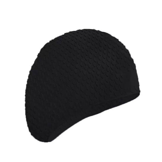 Silicone Waterproof Swimming Caps Protect Ears Long Hair Sports Swimming Cap for Adults, Silicone Long Hair Swimming Cap(Black), Silicone Long Hair Swimming Cap(Dark Blue), Silicone Long Hair Swimming Cap(Light Blue)                                    ...